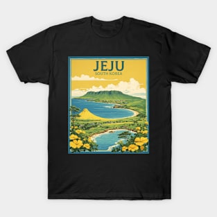 Jeju South Korea Travel Tourism Retro Vintage T-Shirt